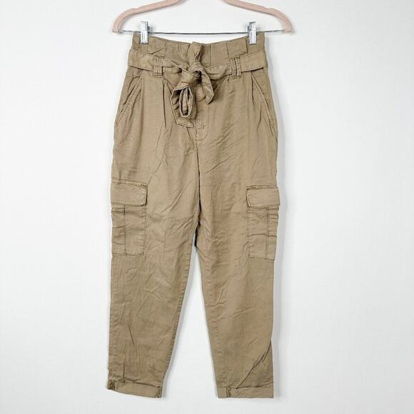 2/$30 White House Black Market Extra High-Rise Tapered Ankle Cargo Pants #A0140 - Picture 3 of 10